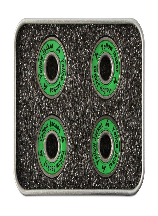 يلو جاكيت محامل سكوتر ممتازة من يلو جاكيت، سكوتر ركل، 608، ABEC 11، أخضر غابة (عبوة من 4 قطع) - Image 1